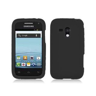 Black Soft Silicone Gel Skin Cover Case for Samsung Galaxy Rush SPH M830 Cell Phones & Accessories