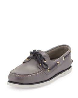 Gold Cup Authentic Original Boat Shoe, Gray   Sperry Top Sider