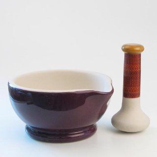Wade Ceramics MMP6 00 FIG SUVIR Fig Colored 5 Cup Mortar and Pestle 2 Pieces Set Kitchen & Dining