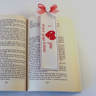 personalised 'i love you…' bookmark by cherish handmade