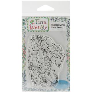 Stampavie Tina Wenke Clear Stamp carroling Crittters 3 1/2