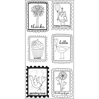 Art Warehouse Clear Stamps 4x9 Sheet block Words Phrases