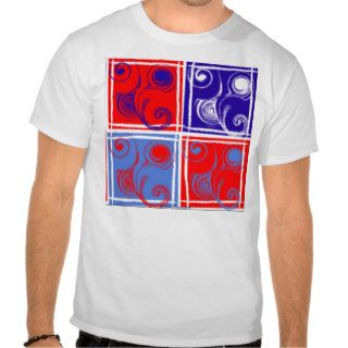 DESIGNER T SHIRTS   RED, WHITE, & BLUE PATRIOTIC