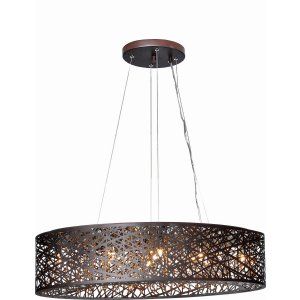 ET2 Lighting ET2 E21310 10BZ Bronze Inca 9 Light Pendant