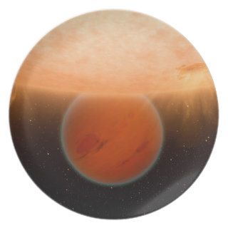 Gliese 436 B Extrasolar Planet Orbiting It's Sun Party Plate