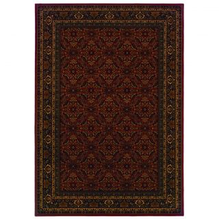 Traditional Red/ Black Area Rug (910 X 1210)
