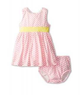 Toobydoo Dress Chevron Girls Dress (Pink)