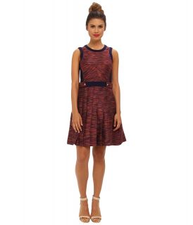 Ali Ro Sleeveless Space Dyed Jacquard Womens Dress (Brown)