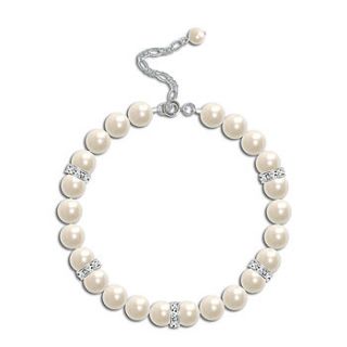 crystal elegance pearl bracelet by chez bec