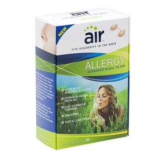 Air Allergy Relief/ Sinus Symptom Advanced Nasal Filter W/ Filtration Media (pack Of 12)