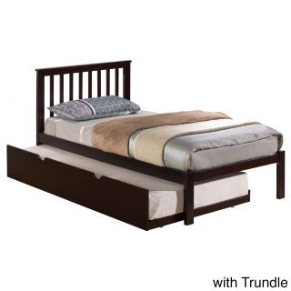 Donco Kids Donco Kids Mission Bed With Optional Trundle Or Drawers Cappuccino Size Twin
