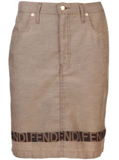 Fendi Vintage Bronze washed Skirt   Amarcord Vintage Fashion