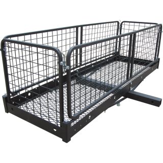 Ultra-Tow Steel Cargo Hauler with Removable Basket — 500-Lb. Capacity, 60in.L x 20in.W x 20in.H  Receiver Hitch Cargo Carriers