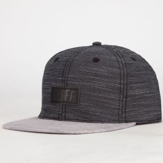Entwine Mens Snapback Hat Black One Size For Men 241026100