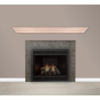 Oak Mantel Shelf — 72in., Oak, Model# HWMS72UO  Fireplace Mantels