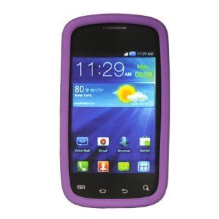 Samsung Illusion I110 Protective Premium Skin Case Cover Purple Cell Phones & Accessories