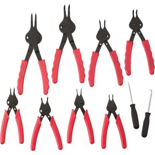 Grip Snap Ring Pliers — 10-Pc. Set  Snap Ring Pliers