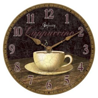 Infinity Casual Decorative Clock   Coffee