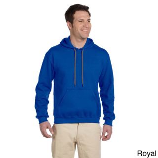 Gildan Gildan Mens Premium Cotton 9 ounce Ringspun Hooded Sweatshirt Blue Size XXL