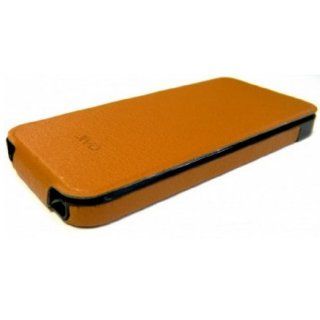 Jivo PU "Flip Case" Two piece slide on iPhone case for Apple iPhone 5   Tan Cell Phones & Accessories