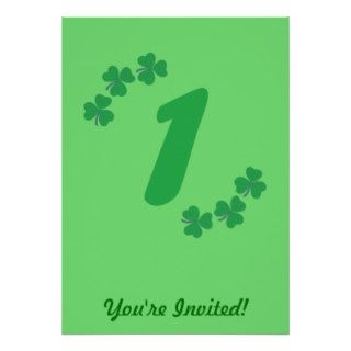 Irish 1st Birthday Invitation