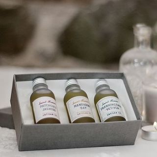 artisan oils boxed gift set by saint maren