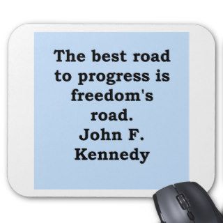 john f kennedy quote mouse pad