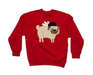 girl's pug applique jumper by not for ponies