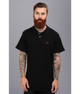 Obey Dissent S/S Polo Mens Short Sleeve Pullover (Black)