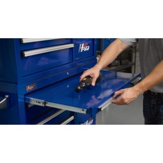 Homak H2PRO 41in. 9-Drawer Top Tool Chest — Blue, 41 1/8in.W x 21 3/4in.D x 24 1/2in.H, Model# BL02041091  Tool Chests