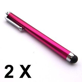 Bargains Depot (Pink) 2 pcs (2 in 1 Bundle Combo Pack) Capacitive Stylus/styli Universal Touch Screen Pen for Cell Phone  LG Apex, LG Axis, LG C710 Aloha, LG C900 Optimus 7Q, LG Connect 4G MS840, LG Cookie WiFi T310i, LG Cosmos Touch VN270, LG DoublePlay