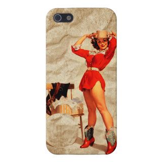 Vintage Retro Gil Elvgren Western Pin UP Girl iPhone 5 Covers