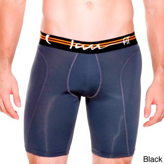 Rounderwear Mens Jamf02 Long Compression Boxers Black Size S