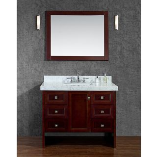 Ariel Beckonridge 42 Single sink Bathroom Vanity Set Brown Size Single Vanities