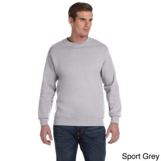 Gildan Gildan Mens Dryblend 50/50 Fleece Crew Sweater Grey Size XXL
