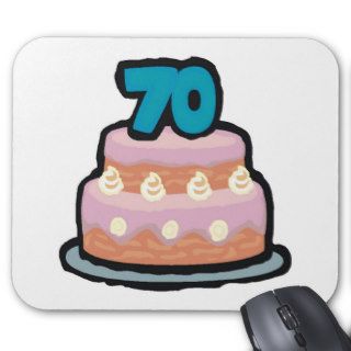 Birthday Cake 70th Birthday Gifts Mouse Pad