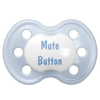 Mute Button Funny Pacifier