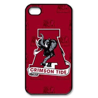 Lucky Grass   Football U UA BAMA Alabama Crimson Tide Pattern Iphone 4 & 4s Case Cover , Hard Shell Protector Back Cover Case for Iphone Apple 4 4s + with Free Gift Cell Phones & Accessories