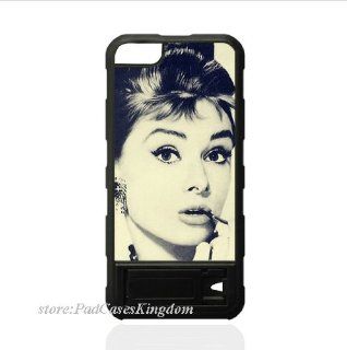 iPhone 5/5s Stand hard back case with Audrey Hepburn theme designed by padcaseskingdom Cell Phones & Accessories