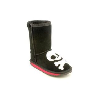 Emu Australia Scallywag Toddler Boys Size 8 Black Suede Winter Boots UK 7 Shoes