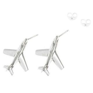 aeroplane earrings by louise wade