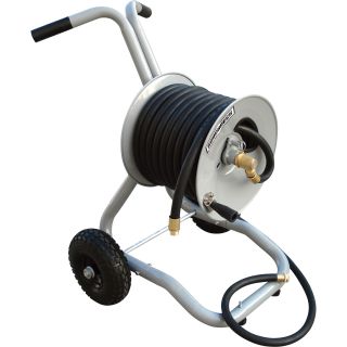 Roughneck Garden Hose Reel with Cart — Holds 150ft. x 5/8in. Hose  Garden Hose Reel Carts