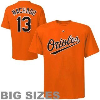 Baltimore Orioles Manny Machado BIG & TALL Name & Number T Shirt  Sports Fan T Shirts  Sports & Outdoors