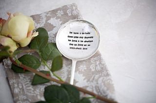 silver plated vintage wedding spoon by la de da living