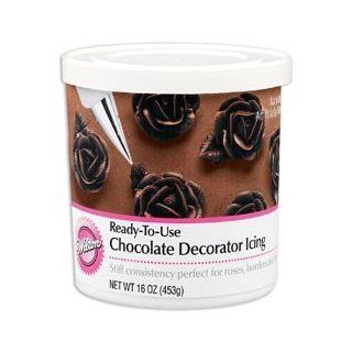 Bulk Buy Wilton Ready To Use Decorator Icing Chocolate 16 Ounces W119 (3 Pack) Kitchen & Dining