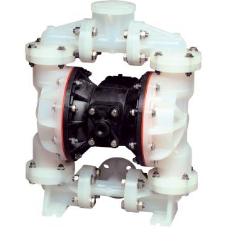 Sandpiper Air-Operated Double Diaphragm Pump — 1in. Inlet, 45 GPM, Polypropylene/Buna, Model# S1FB3PBPPUS000  Air Operated Oil Pumps