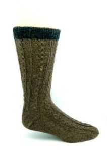 Alpaca Cable Hand Knit Socks at  Mens Clothing store