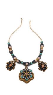Deepa Gurnani Floral Drop Stone Necklace