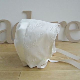 ava and isabella christening bonnet by adore baby