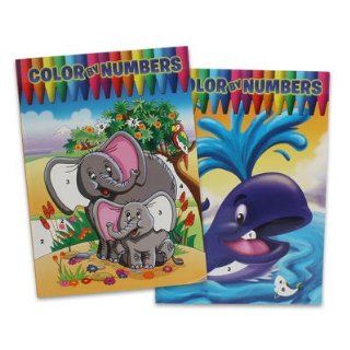 2 Pack Assorted Color By Numbers Series II Coloring Books Toys & Games